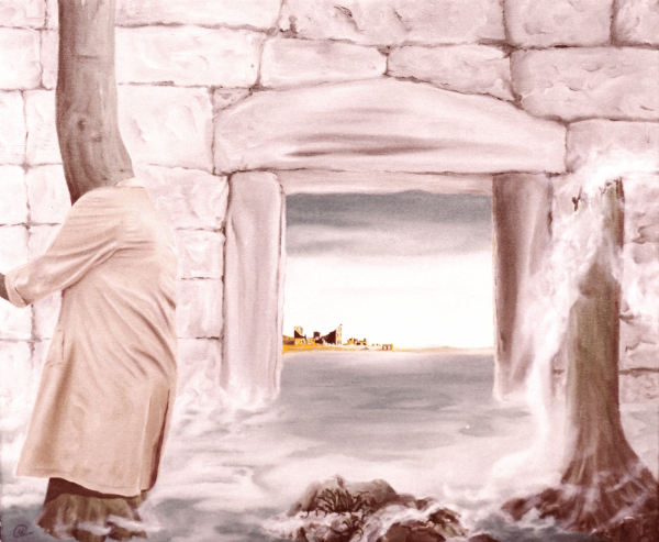 1981 Ausblick Öl auf Leinwand 50x60 verkauft