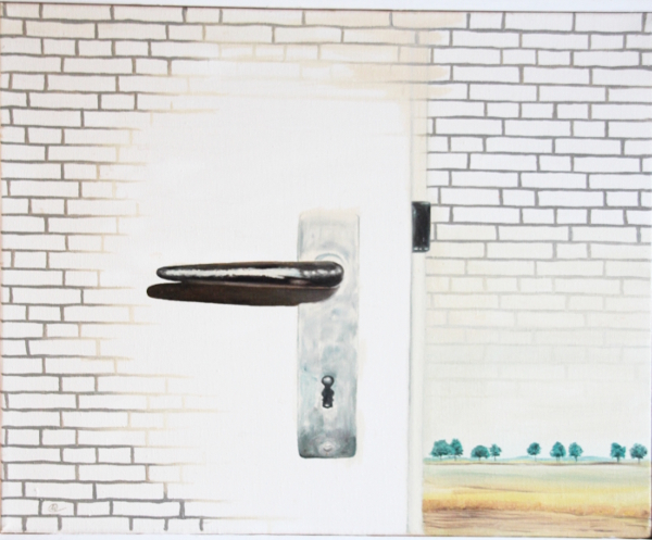 1982 ohne Titel 40x50 Oel auf Leinwand