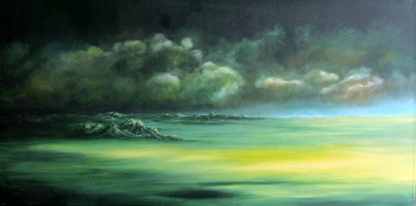 2009 ac 51 40x80 Acryl auf Leinwand