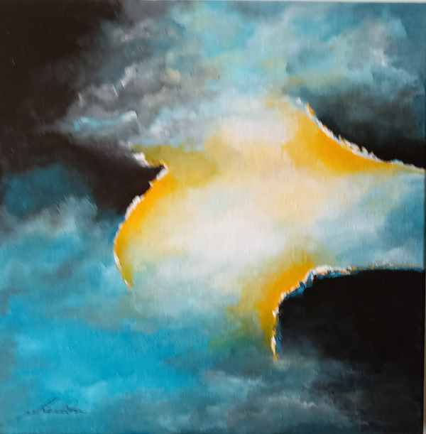 K 2 2025 Acryl auf Leinwand k 29x29